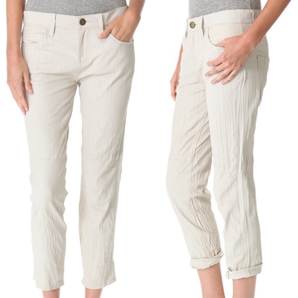 Current/Elliot Boyfriend Leather Pants
